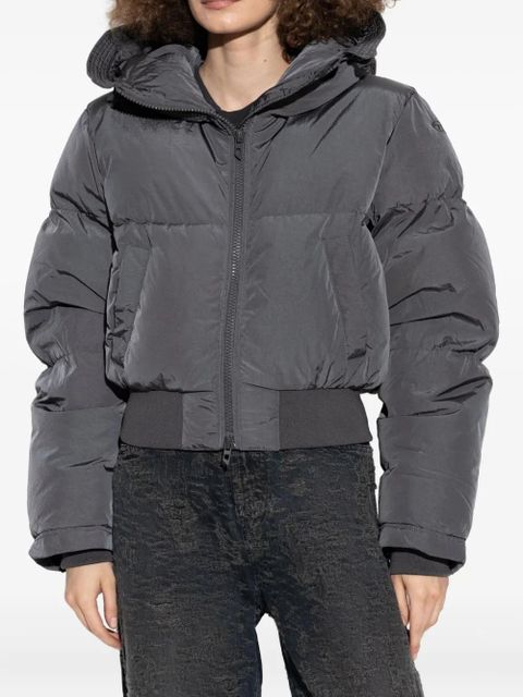 Diesel W-Peyt-Short-New-P1 hooded puffer jacket - Grey
