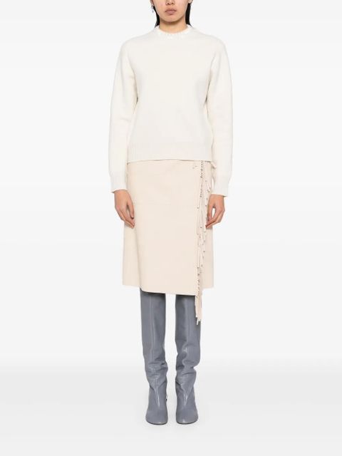 Jil Sander long-sleeve crew-neck jumper - Neutrals - zdjęcie produktu nr 2