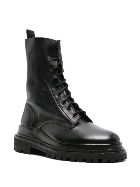 ISABEL MARANT Ghiso lace-up leather boots - Black