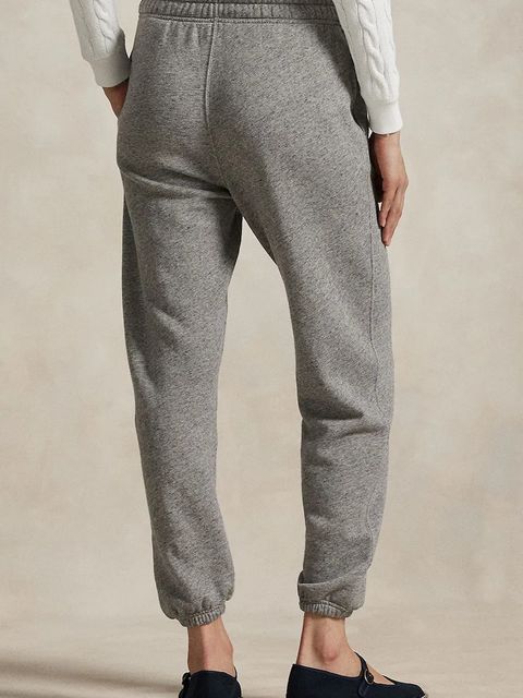 Polo Ralph Lauren spodnie dresowe kolor szary gładkie 211971694