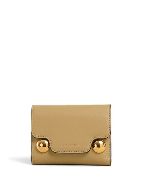 Marni Trunkaroo trifold leather wallet - Neutrals - zdjęcie produktu nr 1