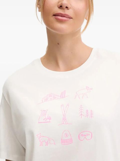 BOGNER graphic print T-shirt - White