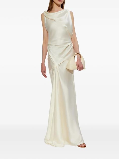 Victoria Beckham Posy sleeveless maxi dress - Neutrals