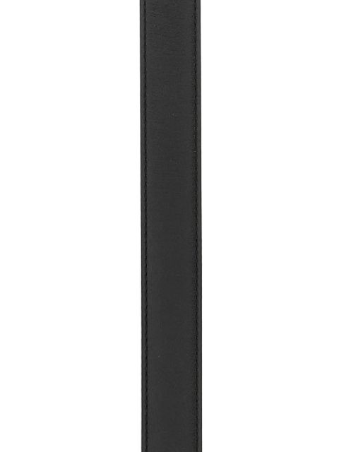 Balenciaga rectangular-plaque leather belt - Black