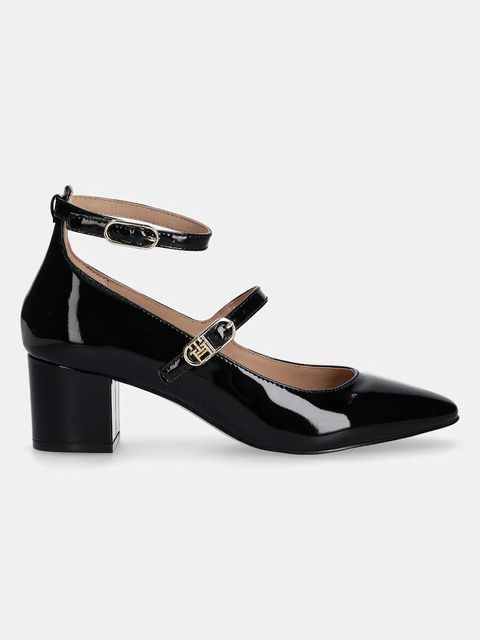 Tommy Hilfiger czółenka skórzane PUMP DOUBLE STRAP PATENT LEATHER - zdjęcie produktu nr 1