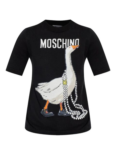 Moschino goose print T-shirt - Black - zdjęcie produktu nr 1
