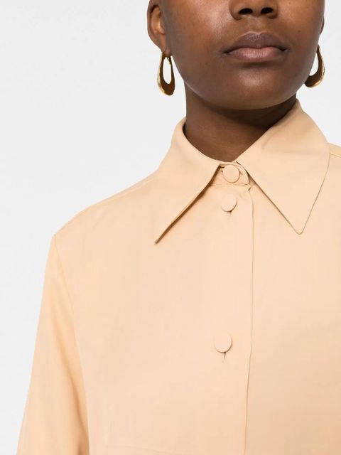Jil Sander classic collar buttoned blouse - Neutrals