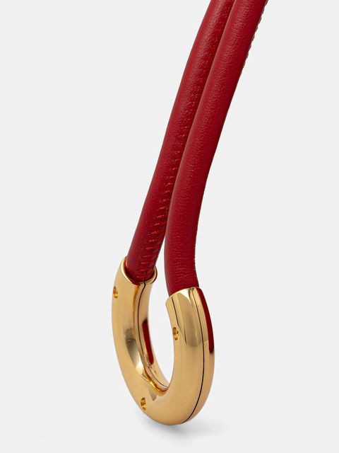 Coccinelle torebka skórzana FINN POUCH kolor czerwony E1 UAA 58 01 01