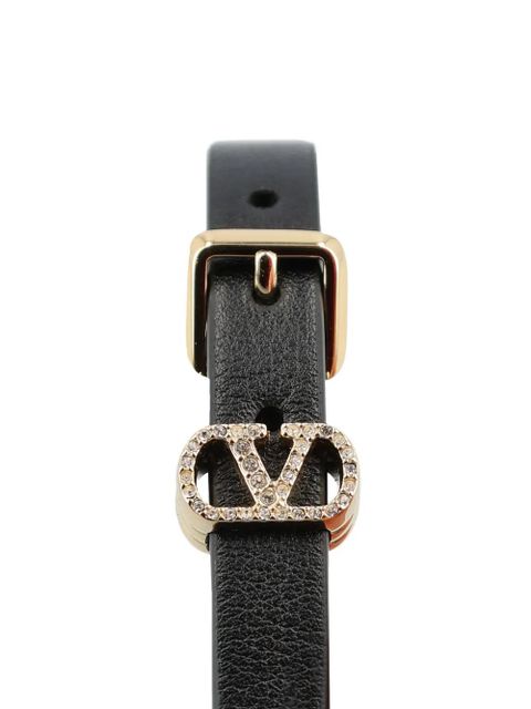 Valentino Garavani VLogo buckle leather bracelet - Black - zdjęcie produktu nr 2
