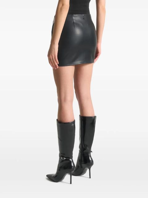 Manière De Voir mirrored mini skirt - Black