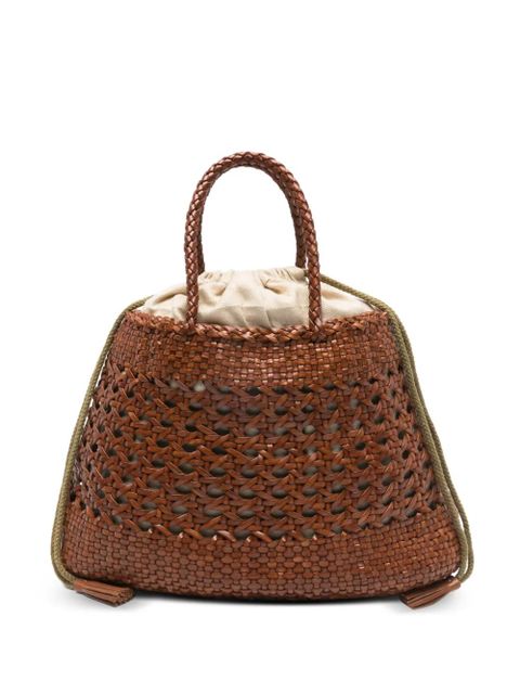 DRAGON DIFFUSION Santa Cano woven braided tote bag - Brown - zdjęcie produktu nr 1