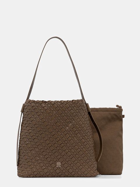 Tommy Hilfiger torebka kolor beżowy AW0AW18161 - zdjęcie produktu nr 1