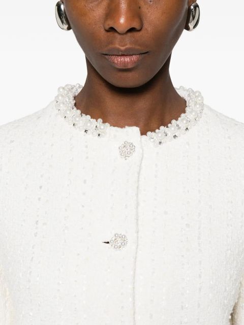 Maje embellished jacket - White