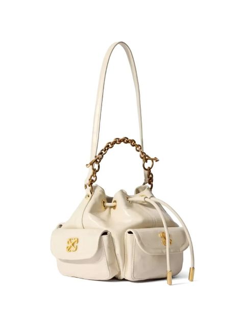 Off-White Dumbo.B leather bucket bag - Neutrals - zdjęcie produktu nr 2