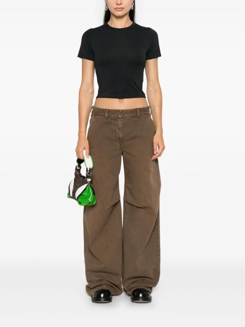 ENTIRE STUDIOS jersey cropped T-shirt - Black - zdjęcie produktu nr 2