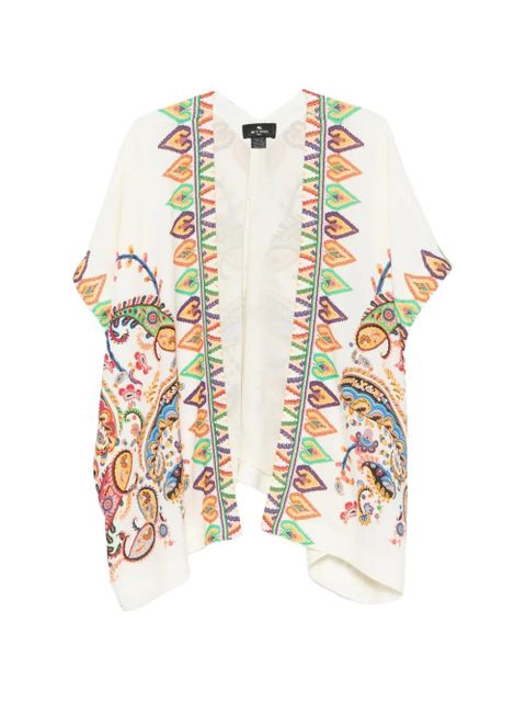 ETRO paisley-print cape - Neutrals - zdjęcie produktu nr 1