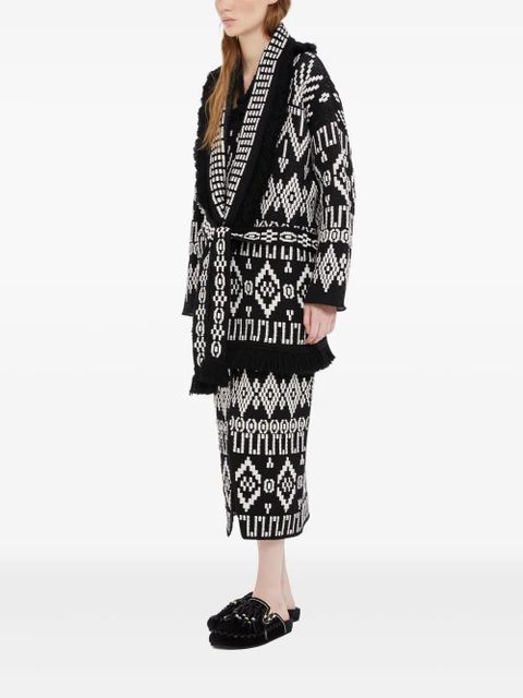 Alanui Jungle Beat cardigan - Black