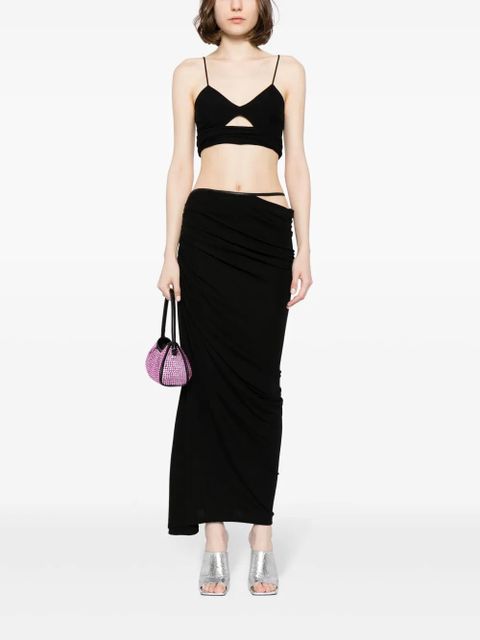 Christopher Esber draped maxi skirt - Black - zdjęcie produktu nr 2