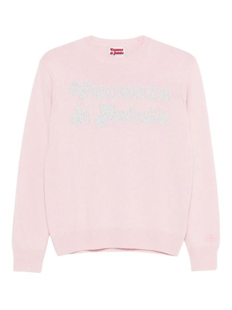 MC2 Saint Barth logo lettering jumper - Pink - zdjęcie produktu nr 1