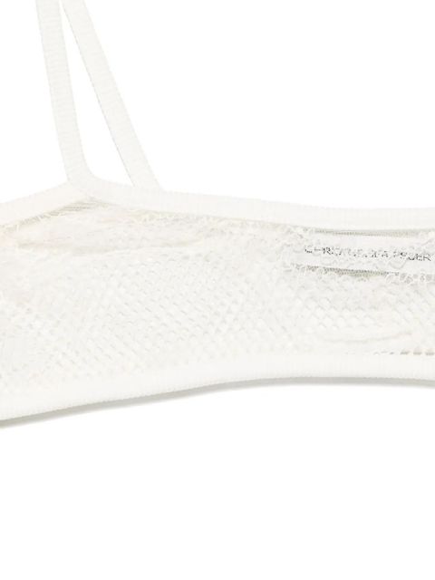 Christopher Esber lace bralette - White