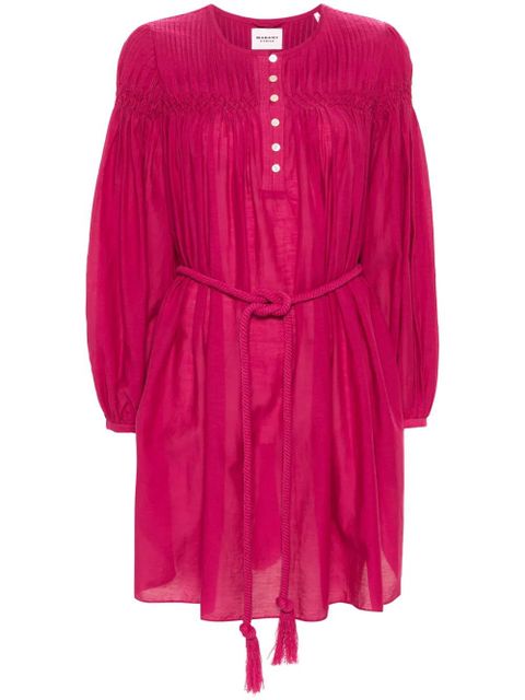 MARANT ÉTOILE Adeliani pintuck-detail dress - Pink - zdjęcie produktu nr 1