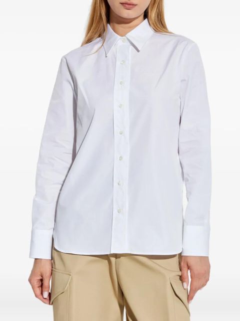 Givenchy logo-embroidered cotton shirt - White - zdjęcie produktu nr 2