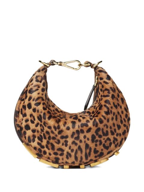 FENDI mini Fendigraphy leopard print shoulder bag - Brown - zdjęcie produktu nr 1
