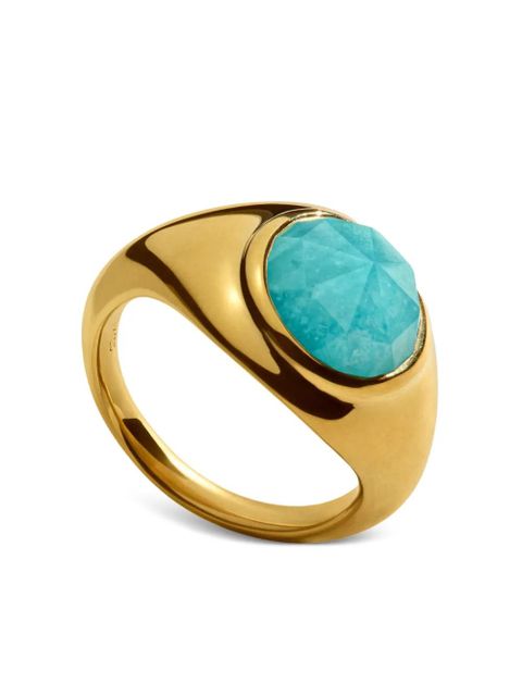 Monica Vinader Eclipse amazonite signet ring - Gold - zdjęcie produktu nr 2
