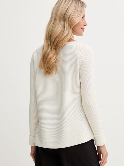 United Colors of Benetton sweter z dodatkiem wełny damski kolor beżowy 1Y6SD10CH