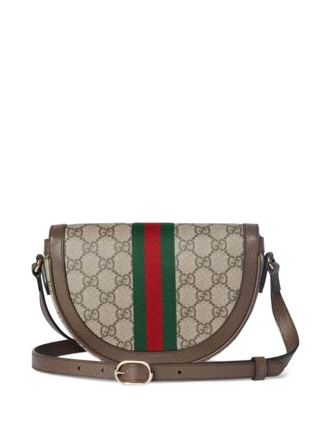 Gucci small Ophidia GG monogram cross body bag - Brown