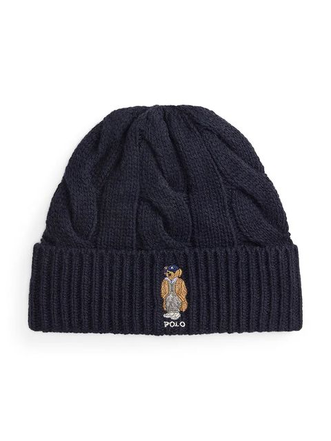 Polo Ralph Lauren czapka wełniana kolor granatowy 455981433 - zdjęcie produktu nr 1