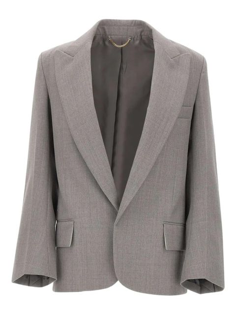 Victoria Beckham peak-lapels wool blazer - Grey - zdjęcie produktu nr 1