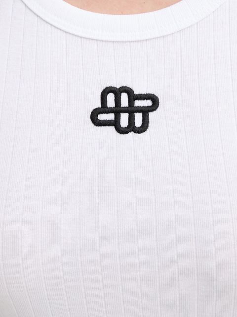 MUNTHE top bawełniany TEZZA kolor biały 247113124764