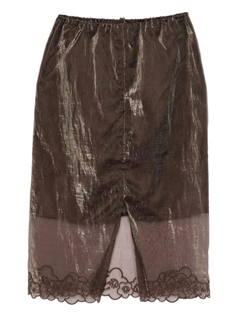 Cecilie Bahnsen bria skirt - Brown