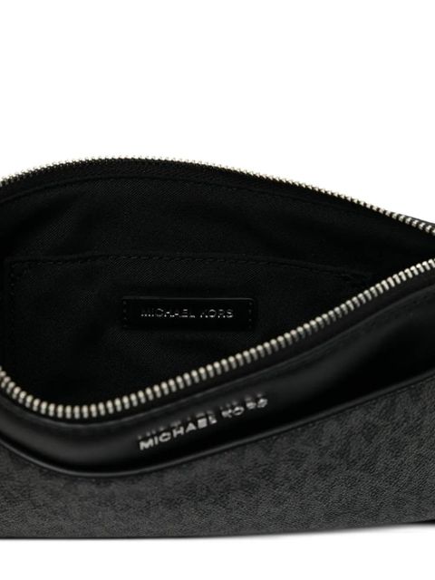 Michael Kors Jet Set Medium Signature Logo Convertible Wristlet - Black