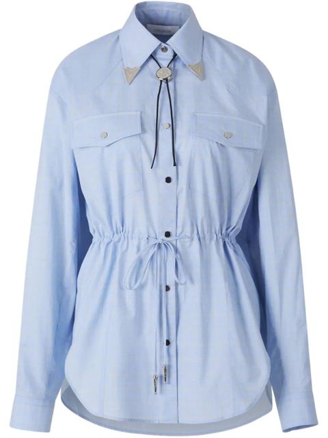 Rabanne drawstring-waist shirt - Blue - zdjęcie produktu nr 1