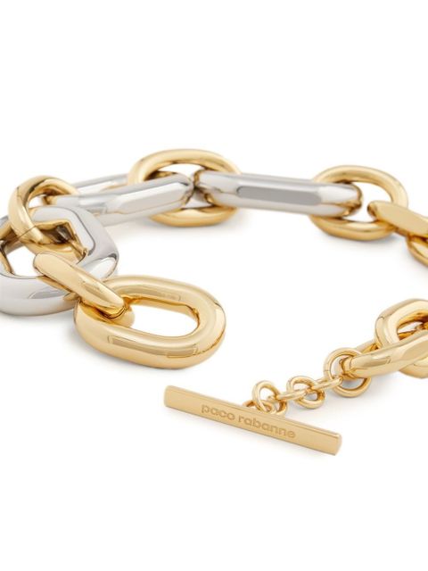 Rabanne XL Link silver and gold-tone necklace