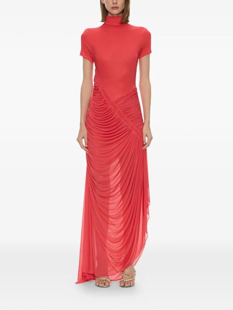 Christopher Esber Fusion Ripple Drape maxi dress - Red - zdjęcie produktu nr 2