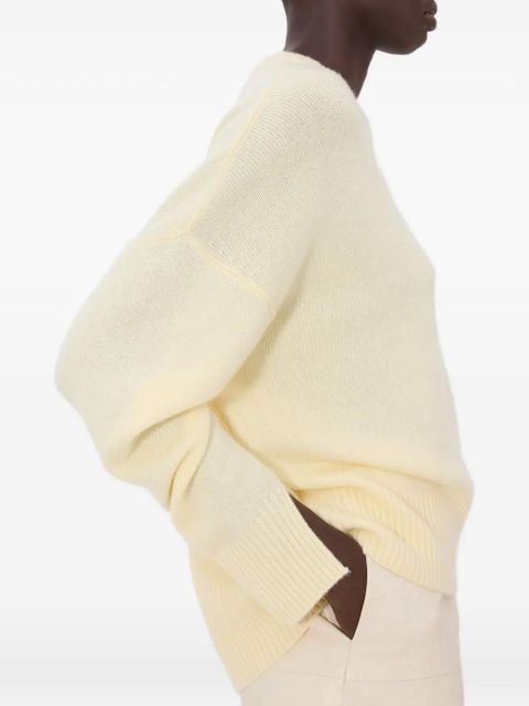 LouLou de Saison ANTON drop shoulder ribbed sweater - Neutrals - zdjęcie produktu nr 2