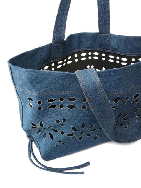 PINKO floral tote bag - Blue