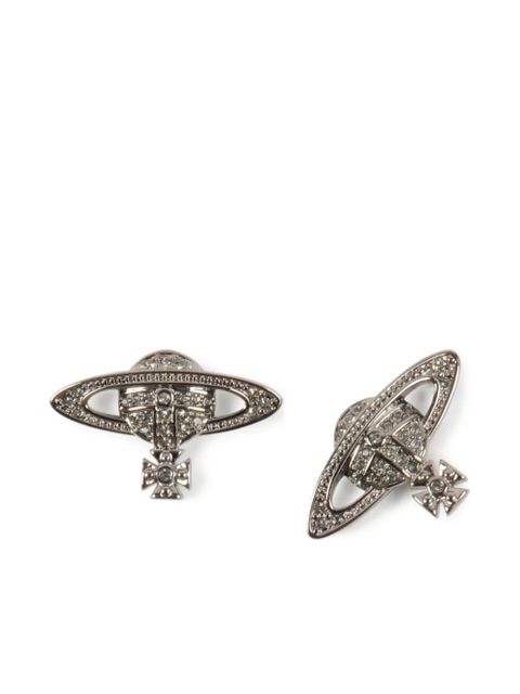 Vivienne Westwood mini Bas Relief earrings - Silver - zdjęcie produktu nr 2