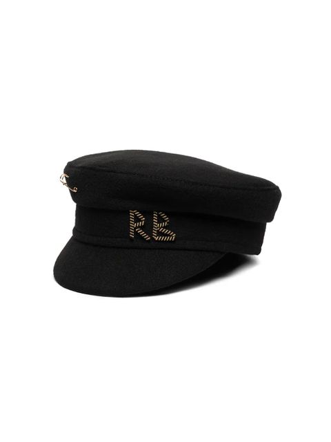 Ruslan Baginskiy safety-pin baker boy hat - Black