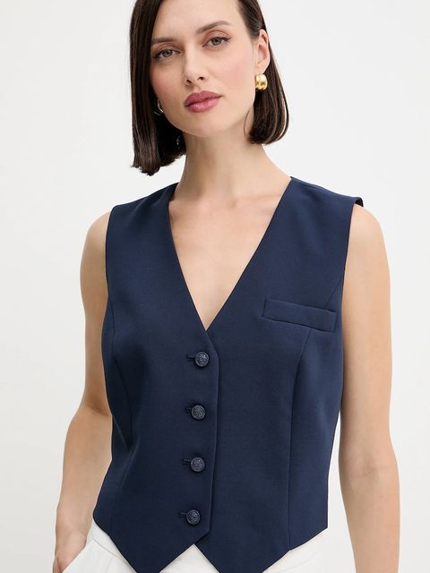 Guess kamizelka THEOLINE kolor granatowy jednorzędowa W5YH55 WGHC2