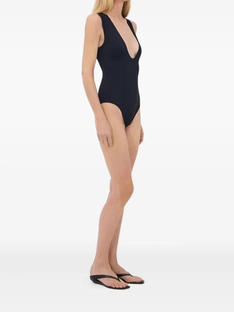 LouLou de Saison Gianna scoop-neck swimsuit - Black