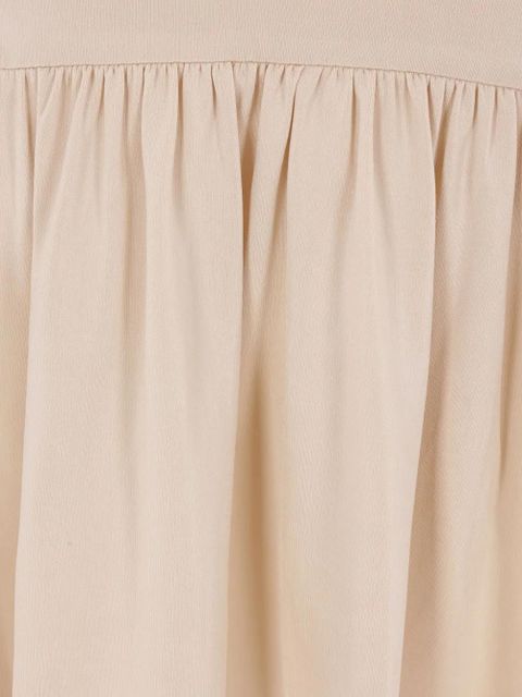 Rabanne tie-detail ruffle dress - Neutrals