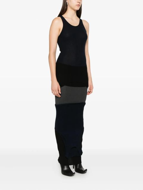 Balenciaga sleeveless maxi dress - Blue