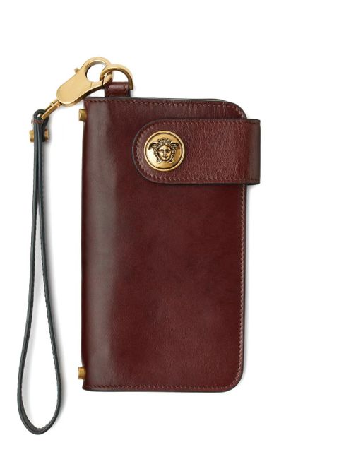Versace Emblème long leather wallet - Brown - zdjęcie produktu nr 1