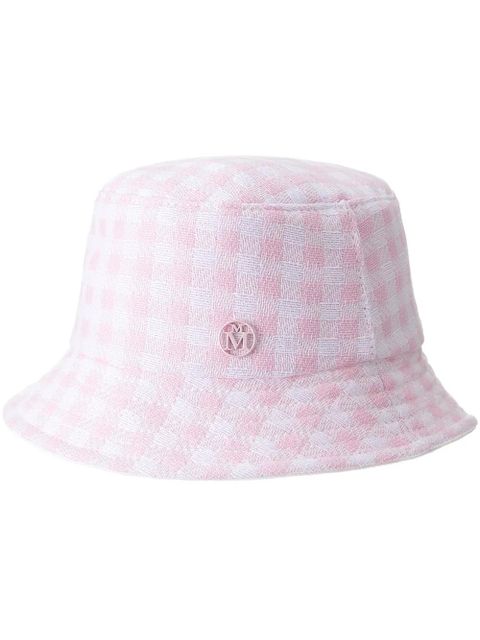 Maison Michel Jason check-print bucket hat - Pink - zdjęcie produktu nr 1