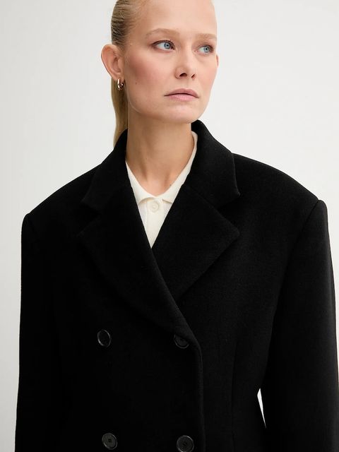Filippa K płaszcz z dodatkiem wełny