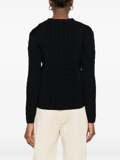Max Mara Mmlmaster buttoned cable-knit cardigan - Blue